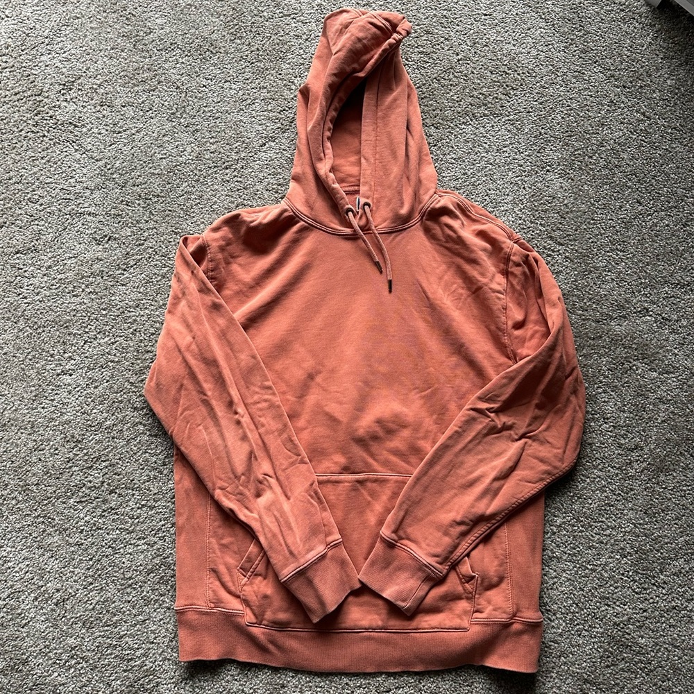 J. Crew Men’s “Vintage Fleece” Size Large Orange Hoodie